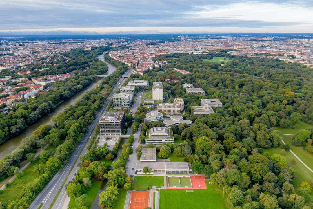 Aerial view of Tucherpark
