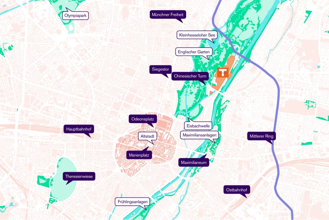 Location in the city district